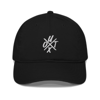 Organic cotton bitcoin dad hat promoting UTXO management for sustainable style