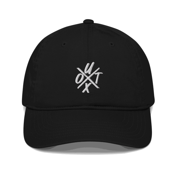 Organic cotton bitcoin dad hat promoting UTXO management for sustainable style