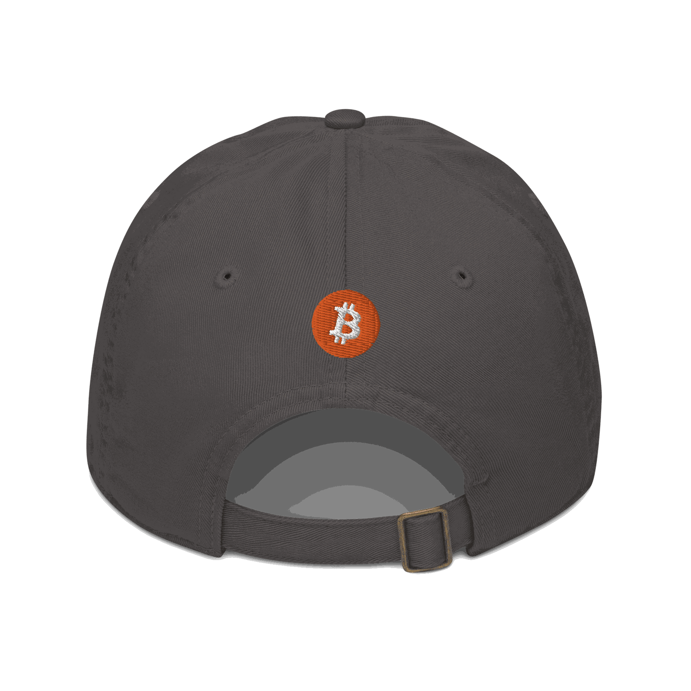 Einundzwanzig organic cotton bitcoin dad hat with adjustable brass slider and sustainable design