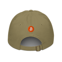 Einundzwanzig organic bitcoin dad hat in Jungle, back view.