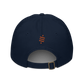 Back view of a pacific blue bitcoin dad hat.