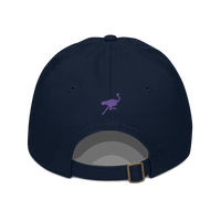 Back view of a pacific blue nostr dad hat.