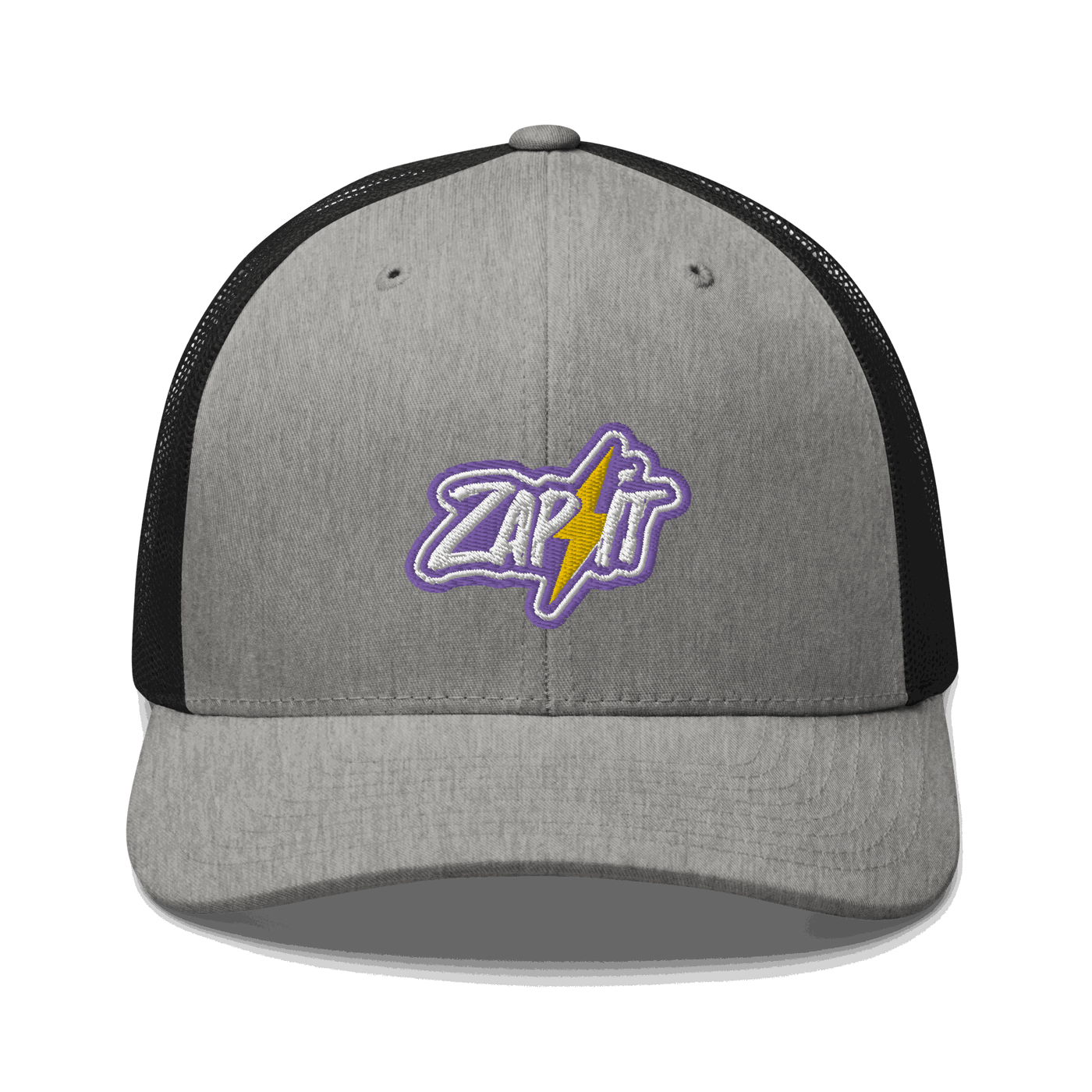 Nostr trucker cap with mesh back and embroidered logo for casual wear
