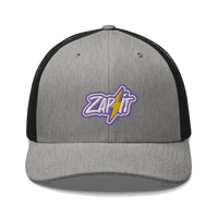 Nostr trucker cap with mesh back and embroidered logo for casual wear