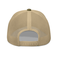 Black Lightning Bitcoin trucker cap with mesh back and adjustable closure