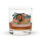 Front view of an aln whisky glass