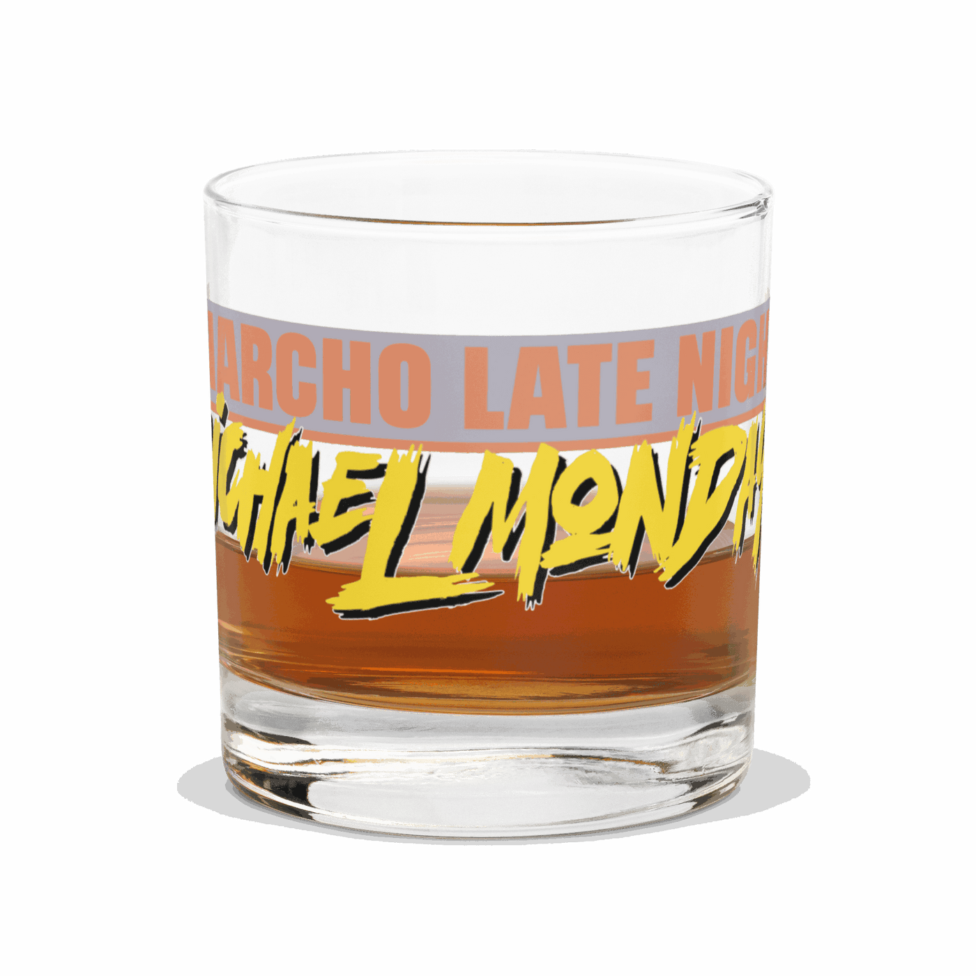 Michael Monday Anarcho Late Night whiskey rocks glass 10.5 oz elegant quality glass