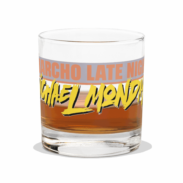 Michael Monday Anarcho Late Night whiskey rocks glass 10.5 oz elegant quality glass