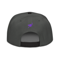 Nostr nostr snapback hat in Black / Charcoal gray / Charcoal gray, back view.