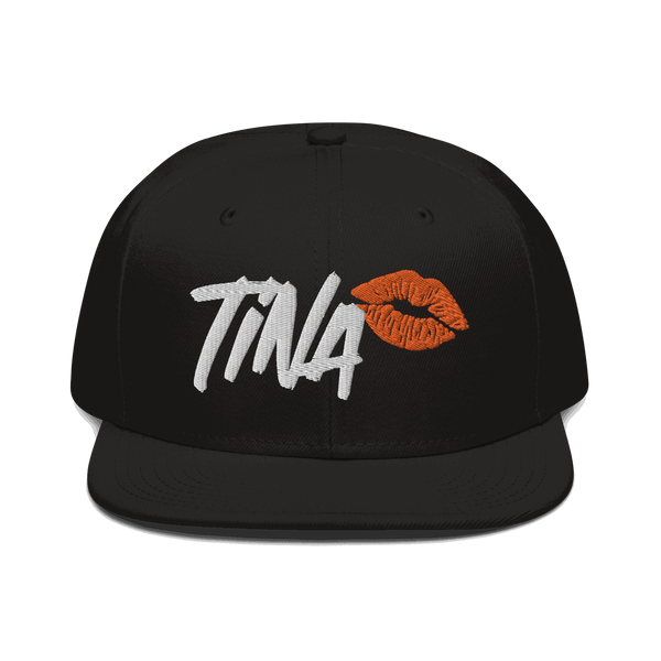 Black structured Bitcoin snapback hat with flat grey under visor and adjustable snap closure