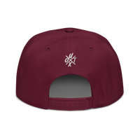 UTXO bitcoin snapback hat in Burgundy, back view.