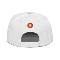 Black Bitcoin Snapback Hat with Einundzwanzig Logo and Flat Visor