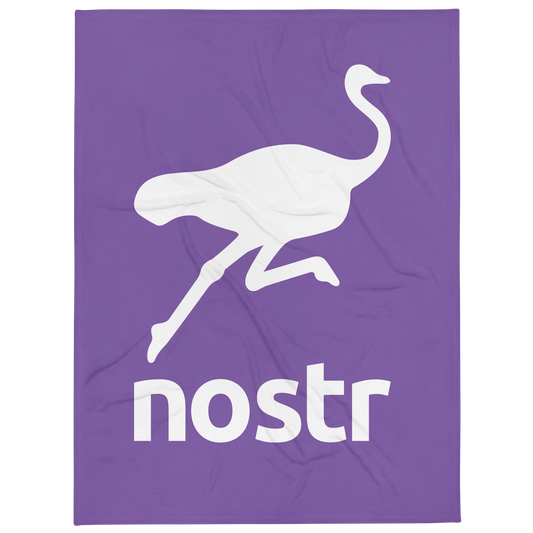 Front view of a nostr blanket.
