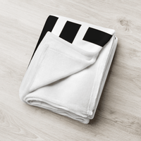 Einundzwanzig movement bitcoin throw blanket with soft silk touch and white reverse side