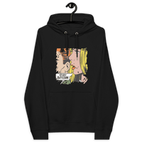 Eco-friendly Study Bitcoin Hoodie with multiple sustainability certifications and educational message