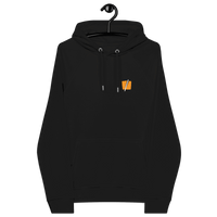 Eco Raglan Bitcoin Hoodie with Bitcoin Halving and sustainability certification logos