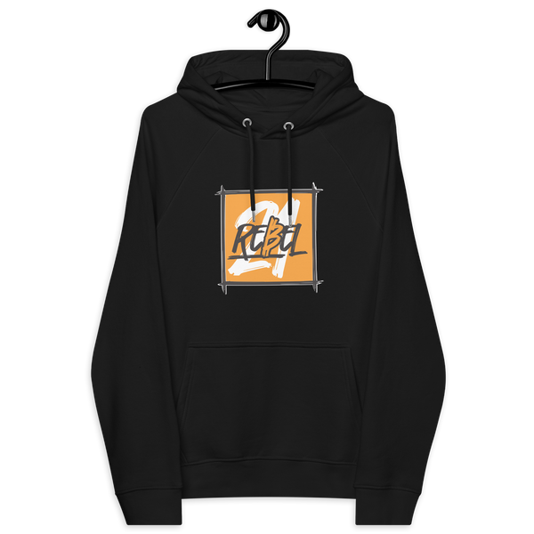 Certifications for 21 Rebel Eco Raglan Bitcoin Hoodie including OEKO-TEX, PETA, GOTS, OCS, and GRS logos