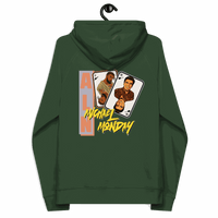 Michael Monday Anarcho Late Night eco-friendly raglan hoodie with certification logos