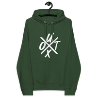 Certification logos for eco-friendly UTXO management bitcoin hoodie