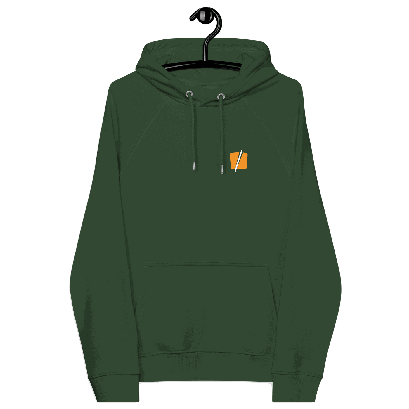 Eco Raglan Bitcoin hoodie with Bitcoin Halving and sustainability certification logos