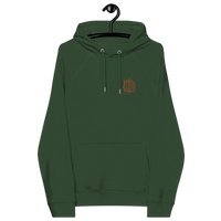 Eco-friendly embroidered circuit board bitcoin hoodie with certification logos