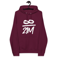 Eco-friendly Infinity 21M Bitcoin hoodie with sustainability certifications and unique design