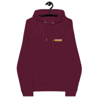 Certification logos including OEKO-TEX, PETA, GOTS, OCS, GRS for Michael Monday Anarcho Late Night Eco Raglan Hoodie