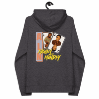 Certification logos for Michael Monday Anarcho Late Night Eco Raglan Hoodie including OEKO-TEX, PETA, GOTS, OCS, GRS
