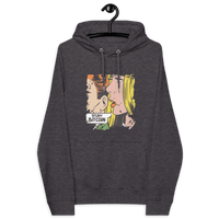 Certification logos for eco-friendly Study Bitcoin Hoodie including OEKO-TEX, PETA, GOTS, OCS, and GRS badges