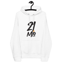 Certified eco-friendly badges for 21 Million Hoodie eco raglan bitcoin hoodie