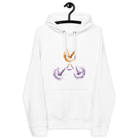 Eco-friendly Freedom Bitcoin Hoodie featuring Tor, Bitcoin, and Nostr certifications