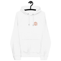 Eco-friendly embroidered circuit board bitcoin hoodie with certification logos