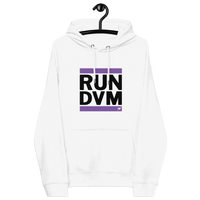 Run DVM Nostr Hoodie with OEKO-TEX, PETA, GOTS, OCS, and GRS eco certifications logos