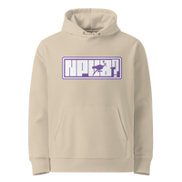 Desert Dust organic cotton Nostr hoodie with the nPub design, front view
