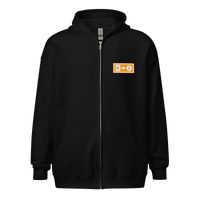 Emergency Exit Bitcoin zip hoodie promoting fair financial future