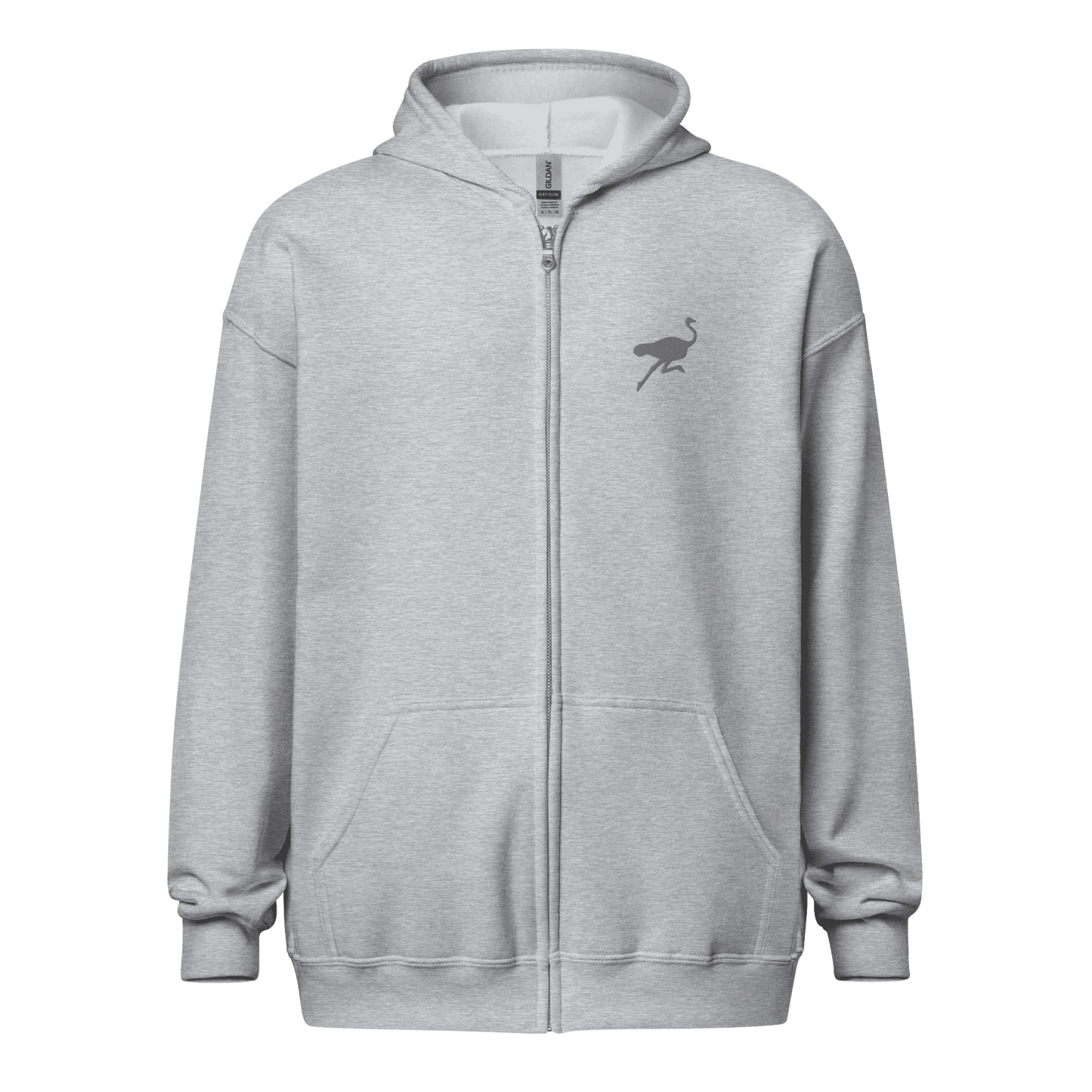 Nostrich embroidery Unisex heavy blend zip hoodie