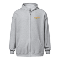 Anarcho Late Night hoodie zip-up with soft fleece and metal zipper
