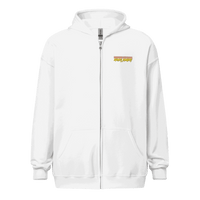 Anarcho Late Night zip hoodie with soft fleece, metal zipper, and front pockets