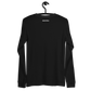 Back view of a black nostr DVM long sleeve shirt.