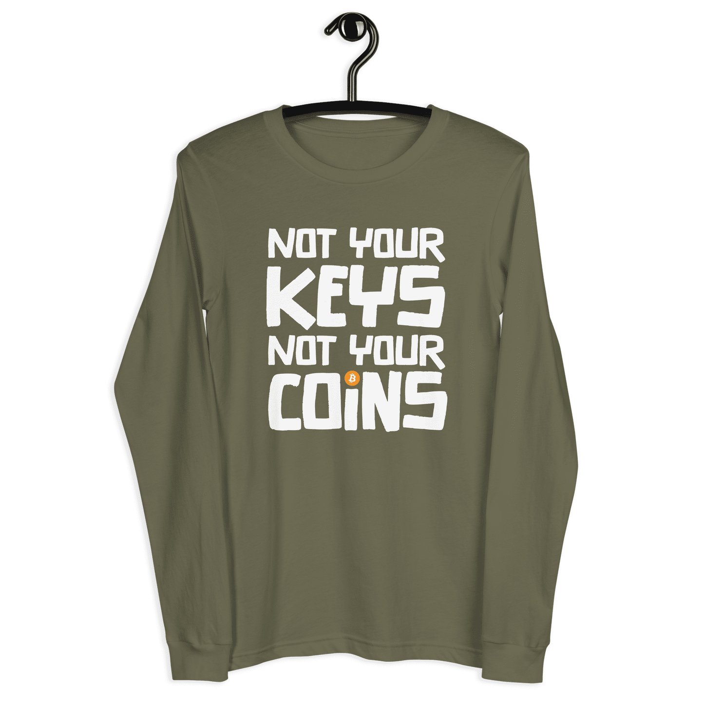 Not your Keys Not your Coins Unisex Langarm T-Shirt