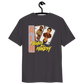 Back view of an athracite aln t-shirt.