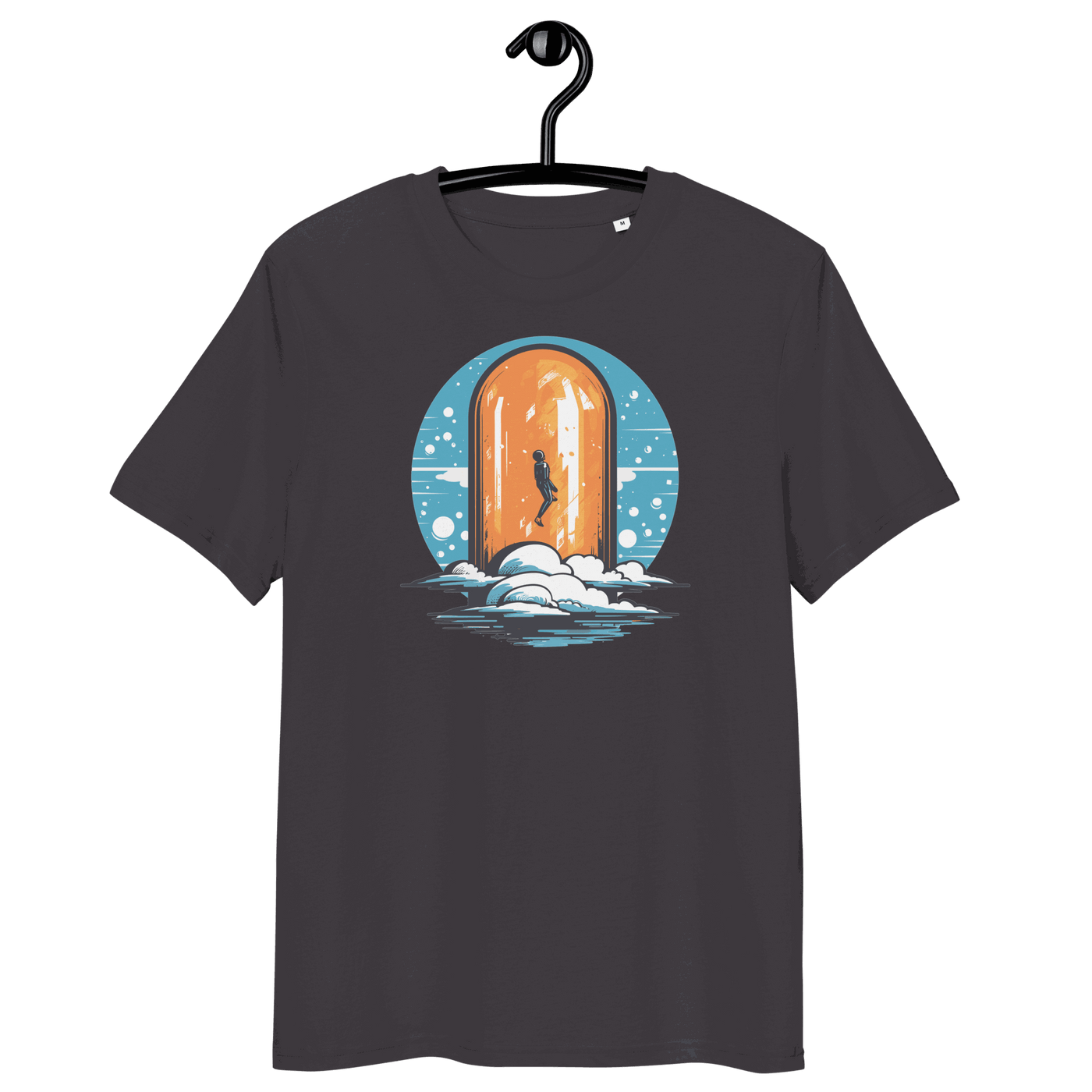 Orange Pill organic cotton Bitcoin T-shirt with eco-friendly certifications