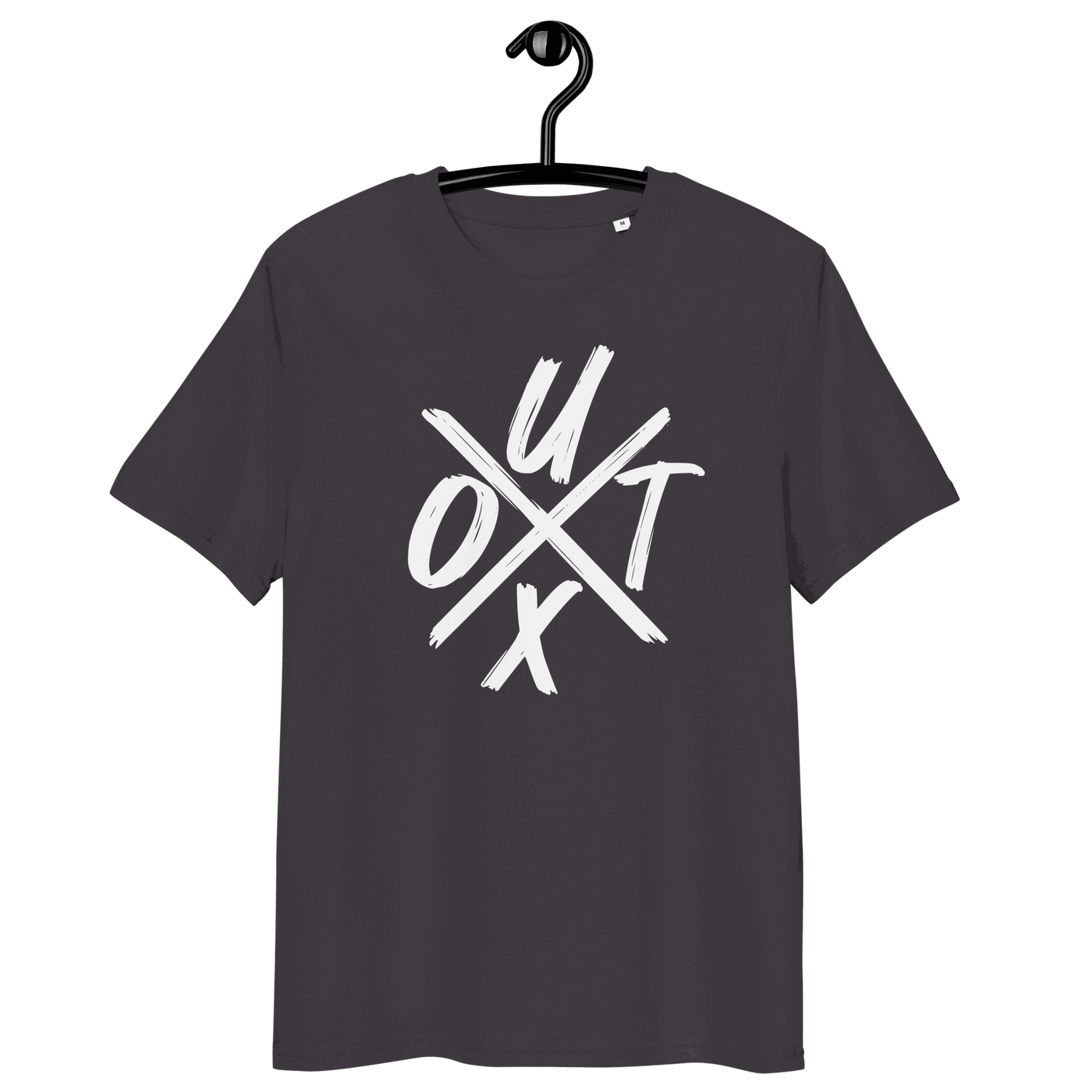 Certification logos for organic and ethical cotton on UTXO management Bitcoin t-shirt