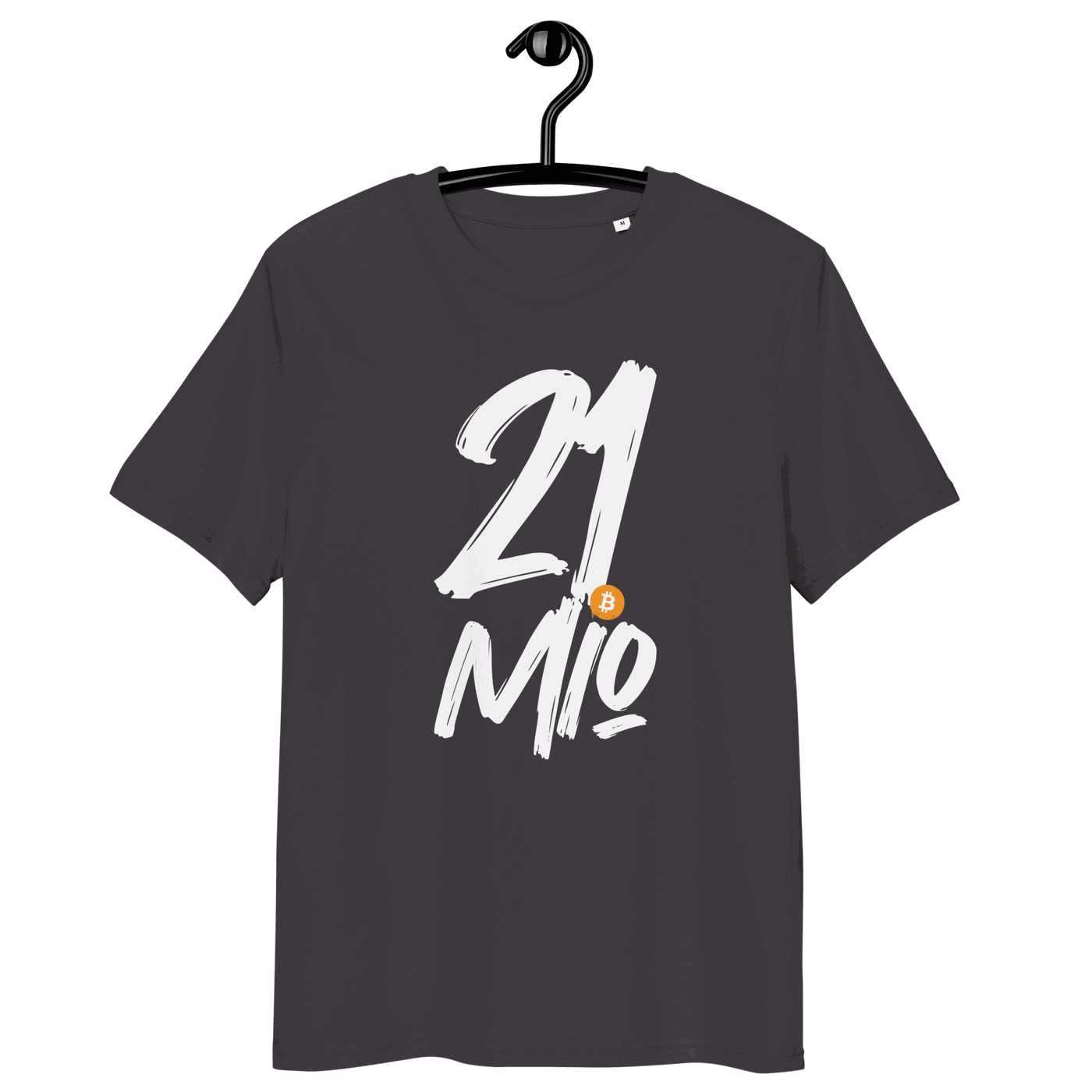 21 Million Bitcoin organic cotton T-shirt with eco-friendly certifications
