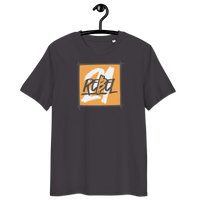21 Rebel organic cotton bitcoin t-shirt with eco-friendly certification logos