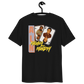 Back view of a black aln t-shirt.