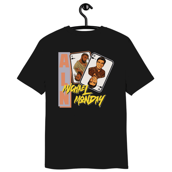 Michael Monday Anarcho Late Night organic cotton shirt size chart and certification logos
