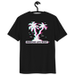 Back view of a black aln t-shirt.