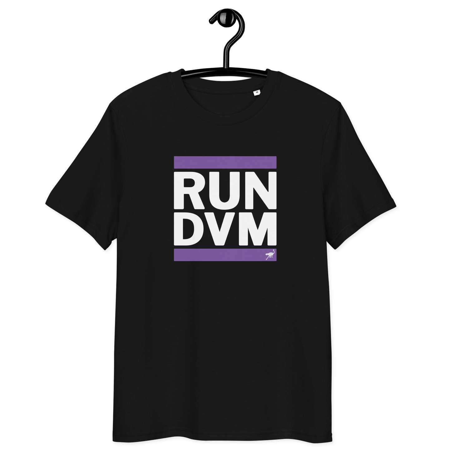 Front view of a black nostr DVM shirt.