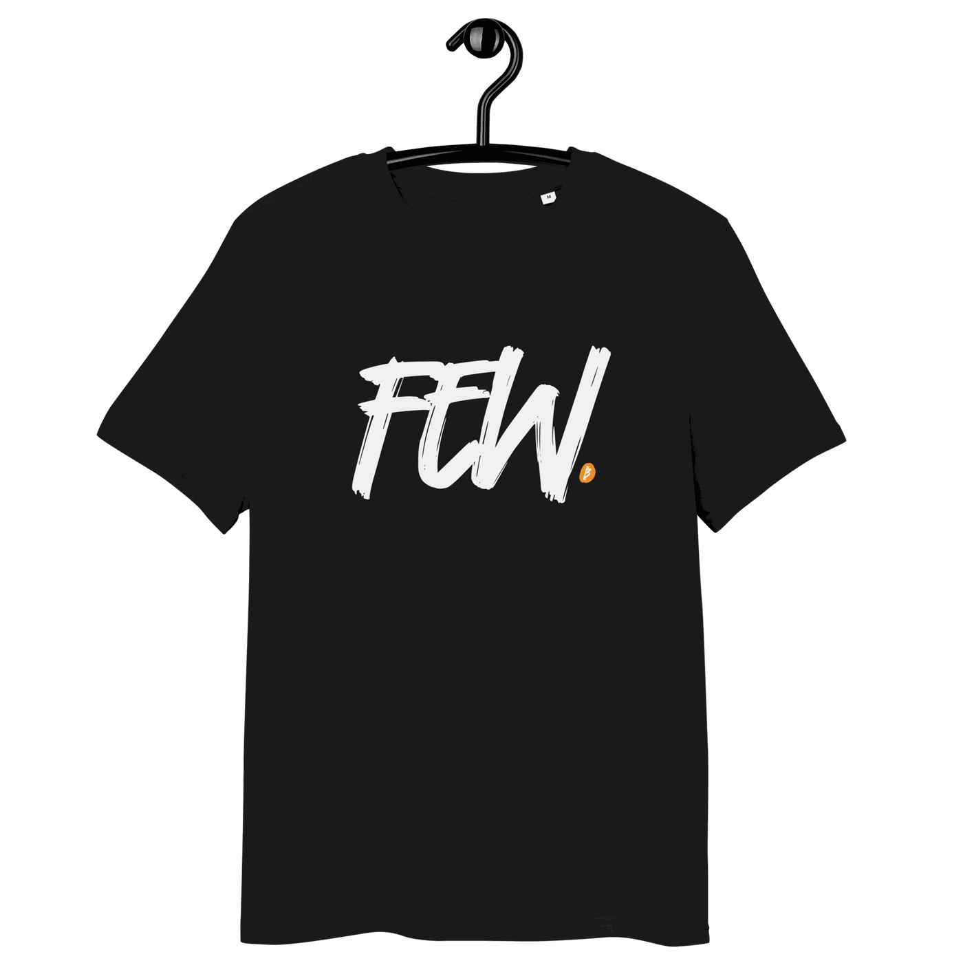 Organic cotton Bitcoin "Few" T-shirt with minimalist design and eco-friendly certifications
